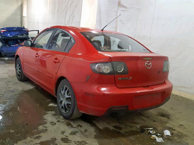 JM1BK12F771728736 - 2007 MAZDA 3 I RED photo 3