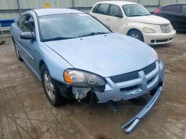 4B3AG42G03E183179 - 2003 DODGE STRATUS SE BLUE photo 1