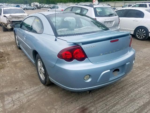 4B3AG42G03E183179 - 2003 DODGE STRATUS SE BLUE photo 3