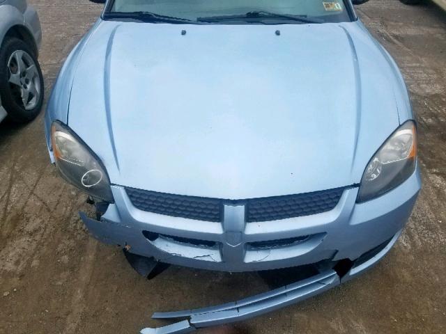 4B3AG42G03E183179 - 2003 DODGE STRATUS SE BLUE photo 7