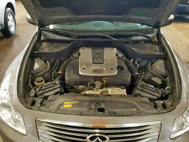 JNKCV61F29M362016 - 2009 INFINITI G37 GRAY photo 7