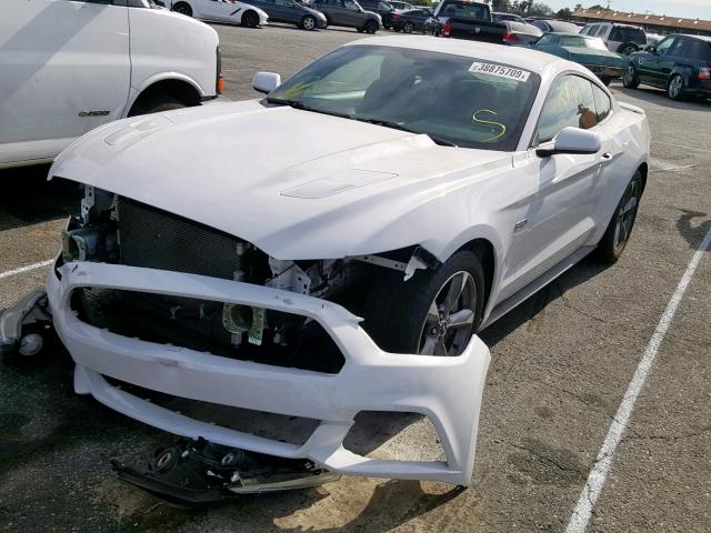 1FA6P8CF2F5413821 - 2015 FORD MUSTANG GT WHITE photo 2