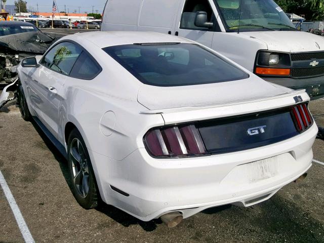 1FA6P8CF2F5413821 - 2015 FORD MUSTANG GT WHITE photo 3