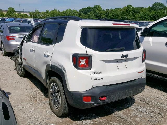 ZACCJBCB7HPF19328 - 2017 JEEP RENEGADE T WHITE photo 3