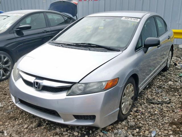 19XFA16319E020969 - 2009 HONDA CIVIC VP SILVER photo 2