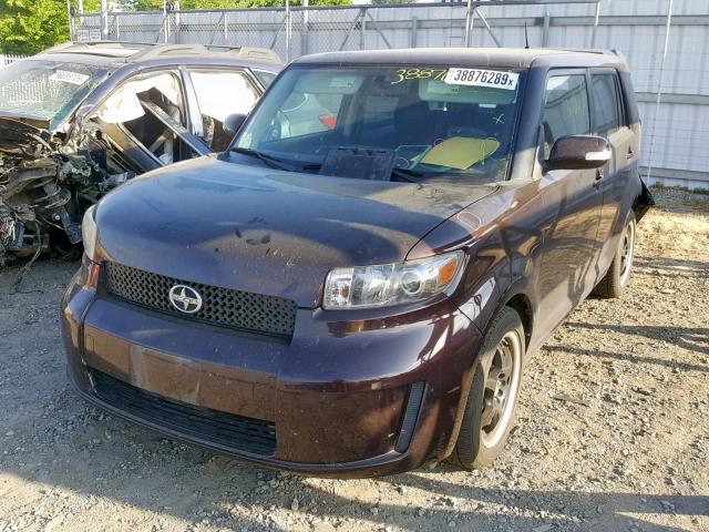 JTLKE50E681021738 - 2008 TOYOTA SCION XB 勃艮第红 照片 2