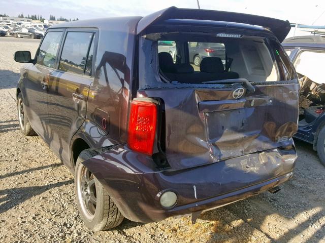 JTLKE50E681021738 - 2008 TOYOTA SCION XB 勃艮第红 照片 3