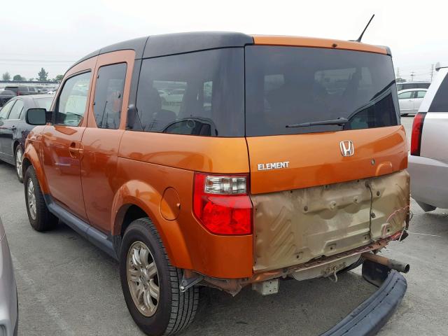 5J6YH187X7L000187 - 2007 HONDA ELEMENT EX ORANGE photo 3