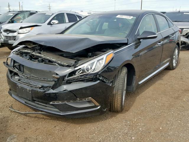 5NPE34AF3FH158254 - 2015 HYUNDAI SONATA SPO BLACK photo 2