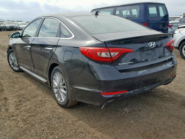 5NPE34AF3FH158254 - 2015 HYUNDAI SONATA SPO BLACK photo 3