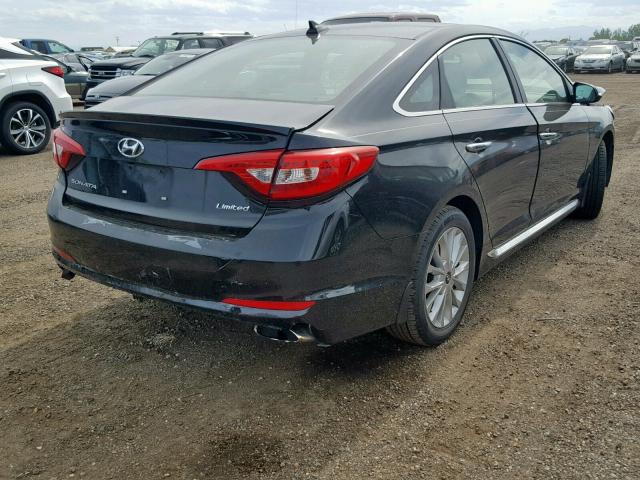 5NPE34AF3FH158254 - 2015 HYUNDAI SONATA SPO BLACK photo 4