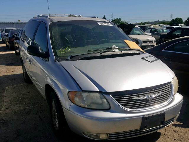 2C8GP64L02R692060 - 2002 CHRYSLER TOWN & COU GRAY photo 1