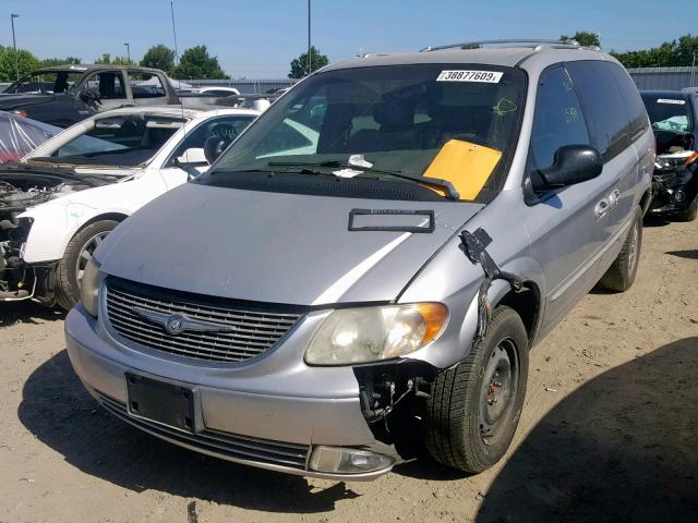 2C8GP64L02R692060 - 2002 CHRYSLER TOWN & COU GRAY photo 2