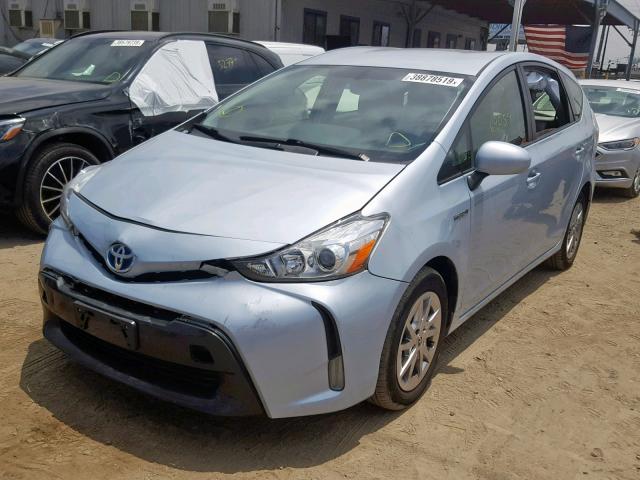 JTDZN3EU0GJ043523 - 2016 TOYOTA PRIUS V BLUE photo 2