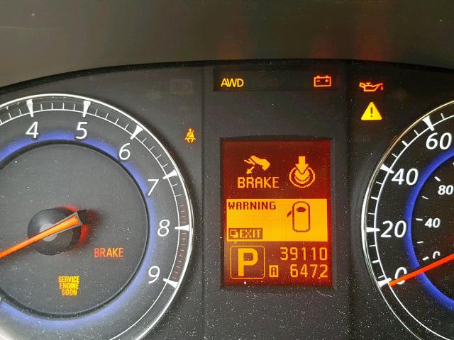 JNKAJ09F19M951188 - 2009 INFINITI EX35 BASE WHITE photo 8