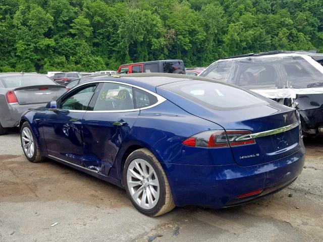 5YJSA1E21HF192421 - 2017 TESLA MODEL S BLUE photo 3