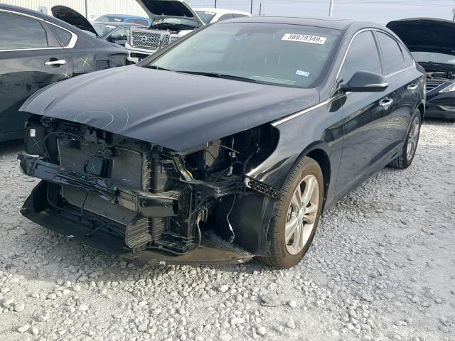 5NPE34AF9JH707352 - 2018 HYUNDAI SONATA SPO BLACK photo 2