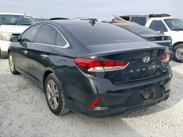 5NPE34AF9JH707352 - 2018 HYUNDAI SONATA SPO BLACK photo 3