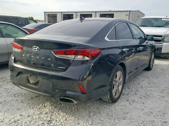 5NPE34AF9JH707352 - 2018 HYUNDAI SONATA SPO BLACK photo 4