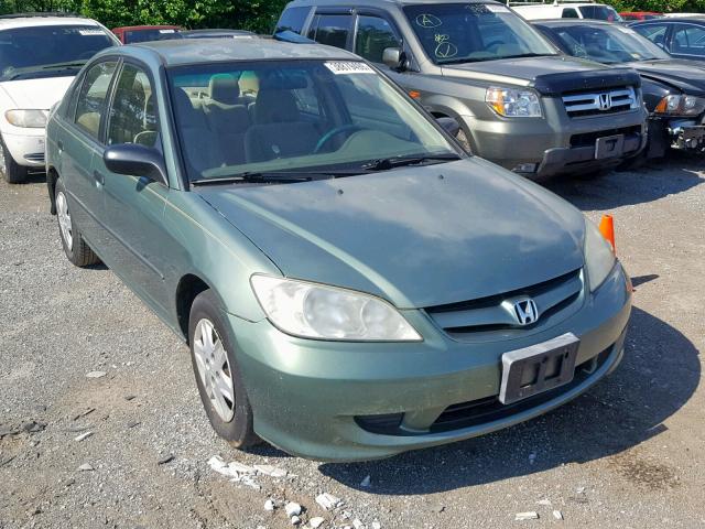 2HGES16354H570831 - 2004 HONDA CIVIC DX V GREEN photo 1