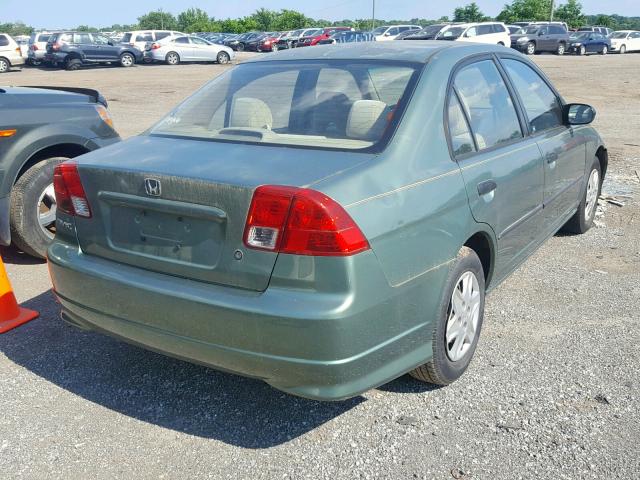 2HGES16354H570831 - 2004 HONDA CIVIC DX V GREEN photo 4