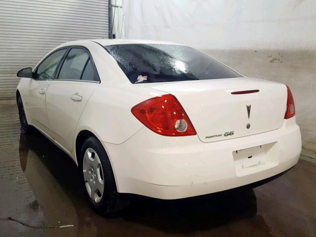 1G2ZF57B684137253 - 2008 PONTIAC G6 VALUE L WHITE photo 3