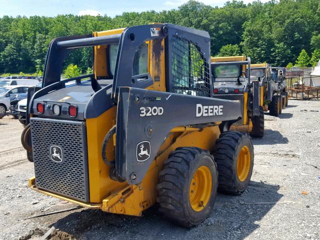 1T0320DAPB0201004 - 2011 JOHN DEERE 320D YELLOW photo 4