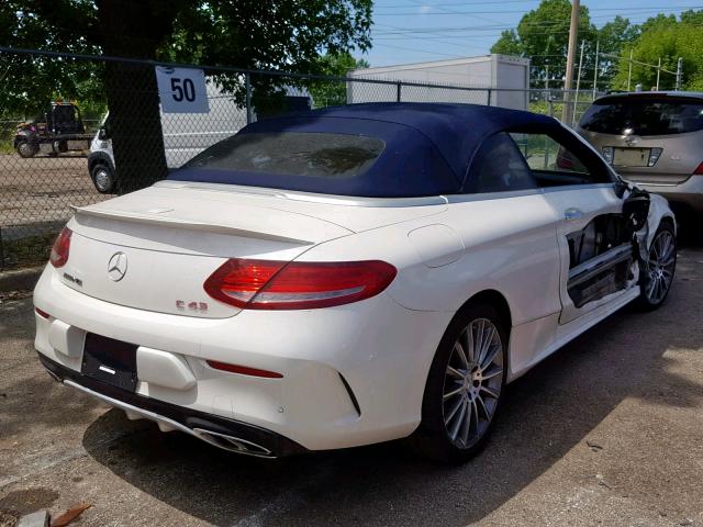 WDDWK6EB6JF645676 - 2018 MERCEDES-BENZ C 43 4MATI WHITE photo 4