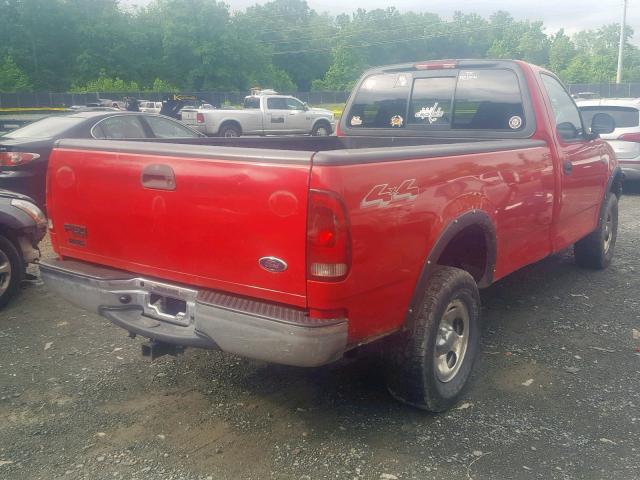 2FTRF18264CA94627 - 2004 FORD F-150 HERI RED photo 4