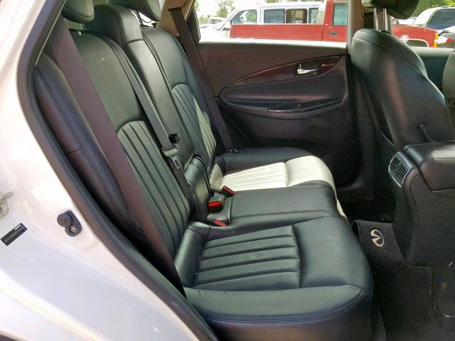 JN1AJ0HR8AM754958 - 2010 INFINITI EX35 BASE WHITE photo 6