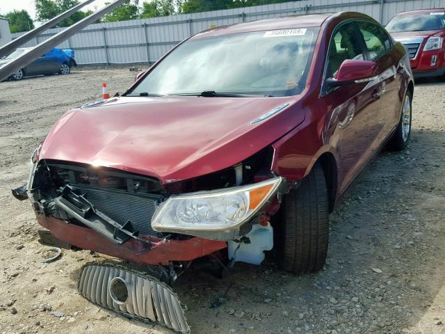 1G4GC5GG5AF161685 - 2010 BUICK LACROSSE C MAROON photo 2