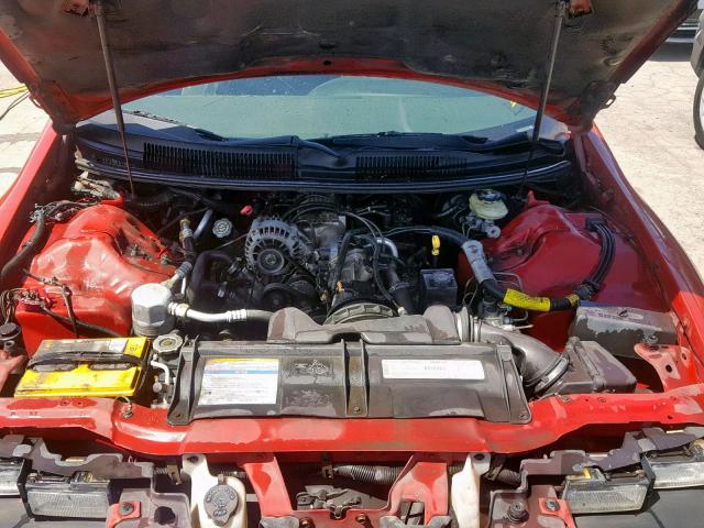 2G1FP22K4T2120136 - 1996 CHEVROLET CAMARO BAS RED photo 7