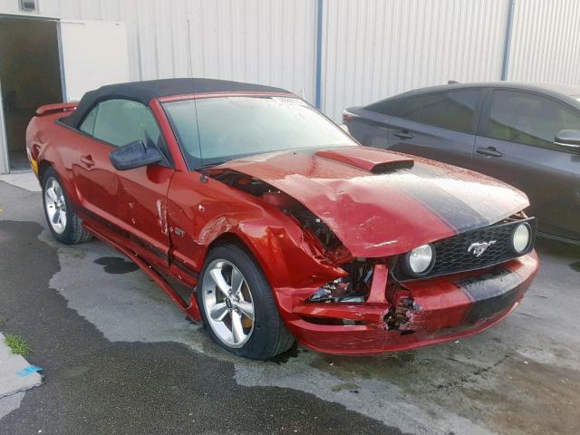 1ZVHT85HX85159031 - 2008 FORD MUSTANG GT RED photo 1