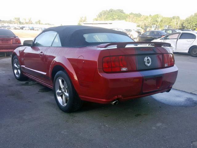 1ZVHT85HX85159031 - 2008 FORD MUSTANG GT RED photo 3