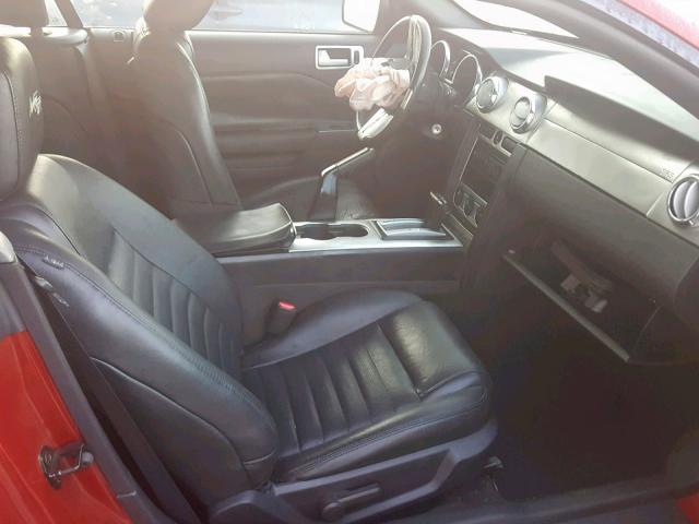 1ZVHT85HX85159031 - 2008 FORD MUSTANG GT RED photo 5