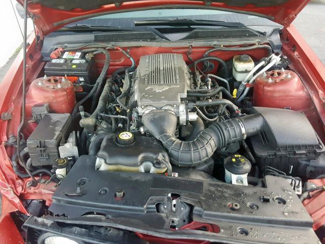 1ZVHT85HX85159031 - 2008 FORD MUSTANG GT RED photo 7