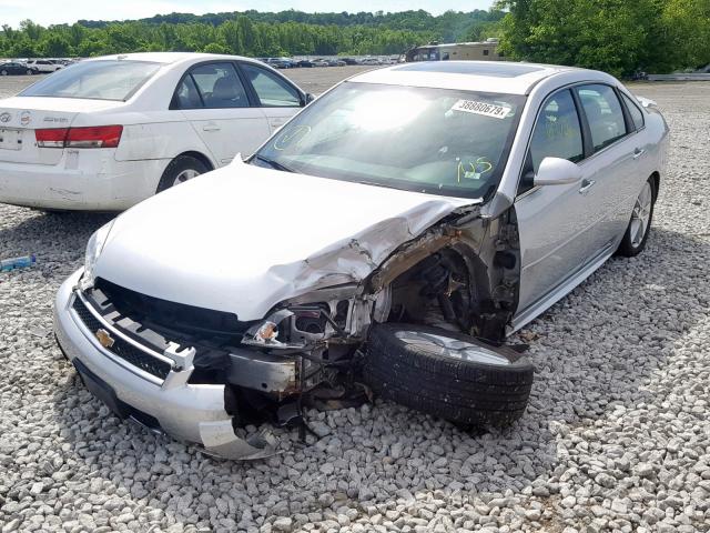 2G1WC5E34D1226708 - 2013 CHEVROLET IMPALA LTZ SILVER photo 2