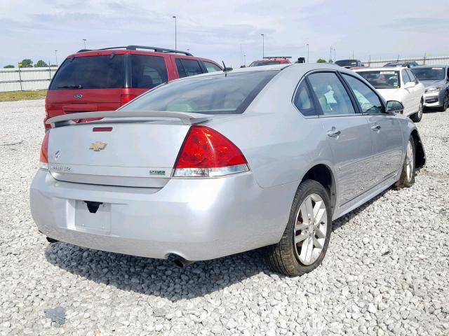 2G1WC5E34D1226708 - 2013 CHEVROLET IMPALA LTZ SILVER photo 4