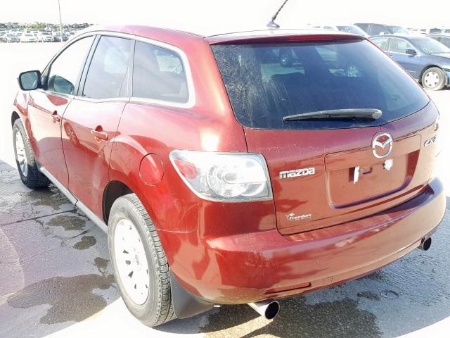 JM3ER293X70103433 - 2007 MAZDA CX-7 MAROON photo 3