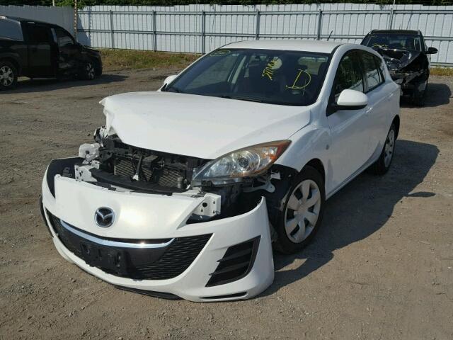 JM1BL1HF6A1159129 - 2010 MAZDA 3 I WHITE photo 2