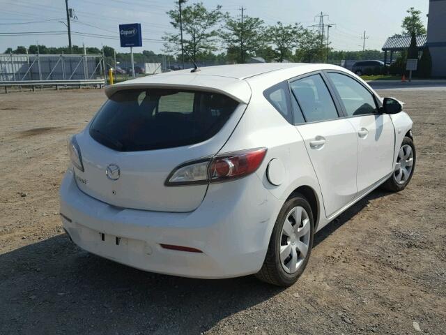 JM1BL1HF6A1159129 - 2010 MAZDA 3 I WHITE photo 4