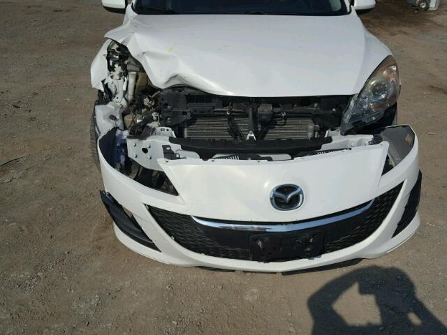 JM1BL1HF6A1159129 - 2010 MAZDA 3 I WHITE photo 9