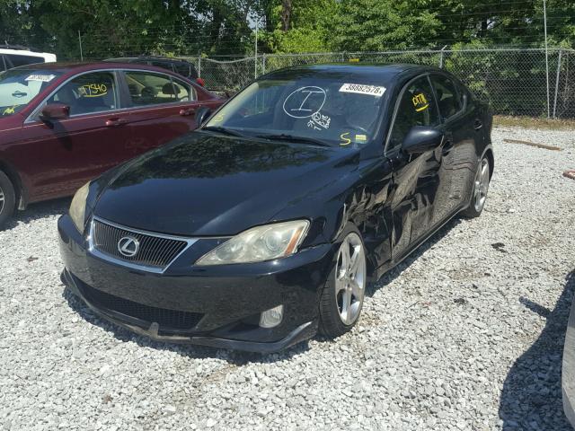 JTHBK262672048493 - 2007 LEXUS IS 250 BLACK photo 2