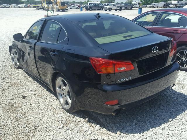 JTHBK262672048493 - 2007 LEXUS IS 250 BLACK photo 3