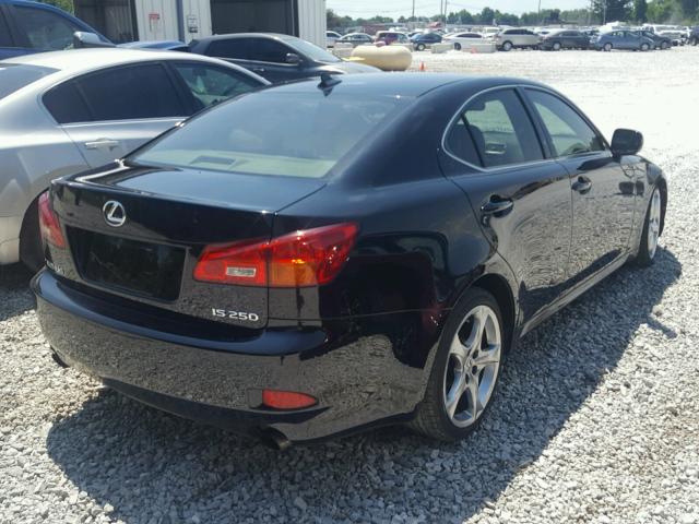 JTHBK262672048493 - 2007 LEXUS IS 250 BLACK photo 4