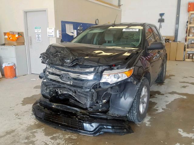 2FMDK3GC8DBC37431 - 2013 FORD EDGE SE BLACK photo 2