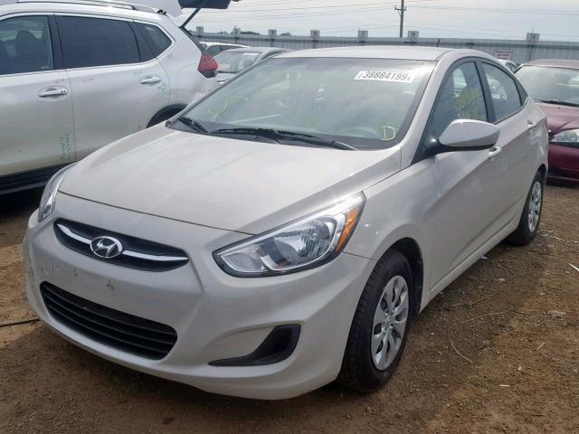 KMHCT4AE4HU250881 - 2017 HYUNDAI ACCENT SE CREAM photo 2