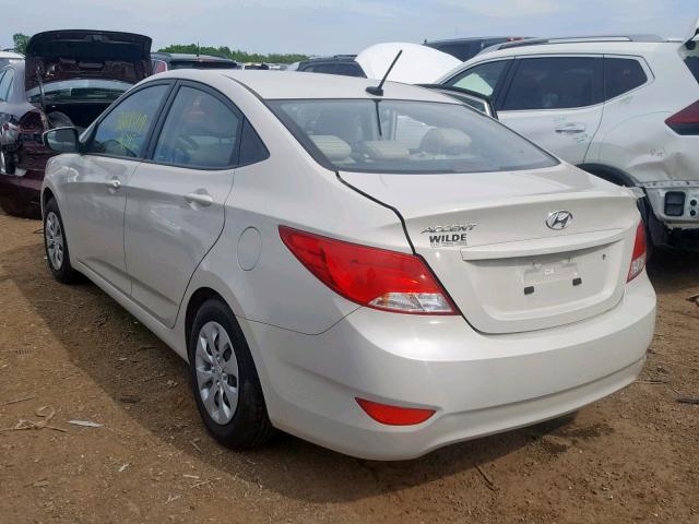 KMHCT4AE4HU250881 - 2017 HYUNDAI ACCENT SE CREAM photo 3