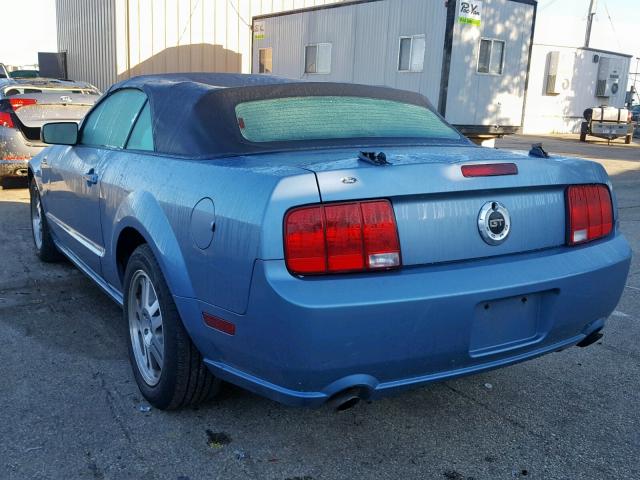 1ZVFT85H265172070 - 2006 FORD MUSTANG GT BLUE photo 3