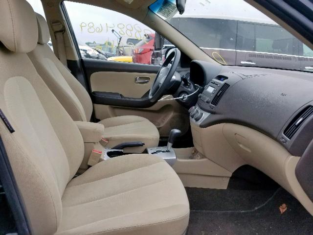 KMHDU46D29U808889 - 2009 HYUNDAI ELANTRA GL BLACK photo 5